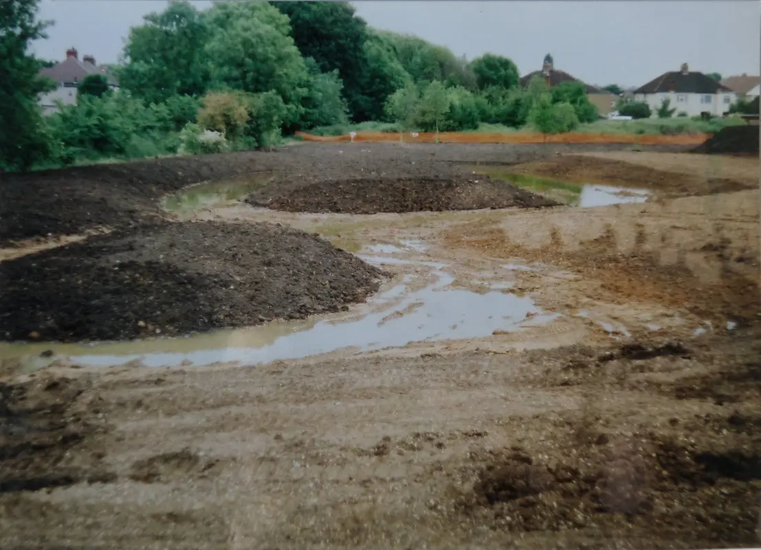 Digging the pond